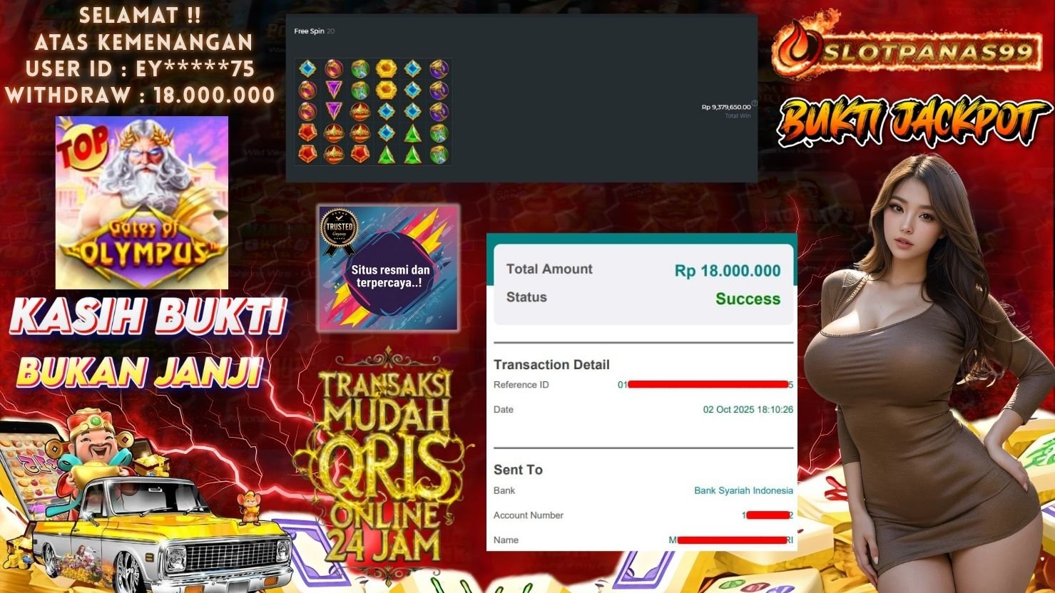 SLOTPANAS99 JACKPOT SLOT GATES OF OLYMPUS